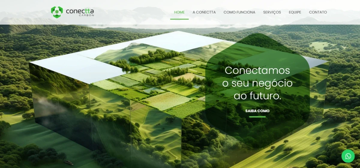 Demonstração do site da Connecta Carbon
